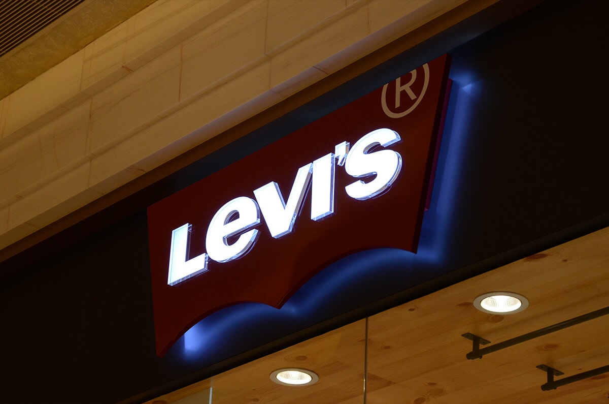 Backlit light box storefront signs