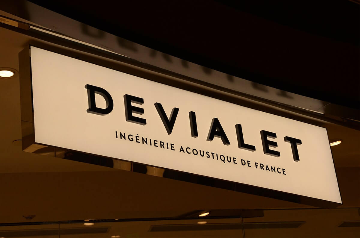 Indoor backlit light box signs