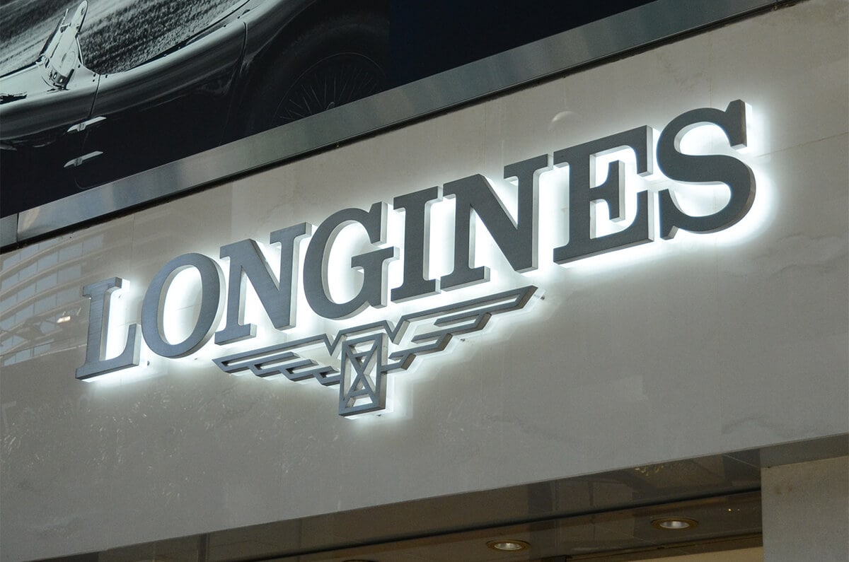 Luxury backlit metal wall signs